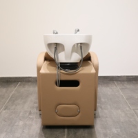 Fauteuil de lavage électrique blanc avec bac pour salon de coiffure, équipement de lavage de cheveux
