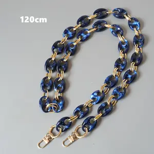 Luxus kette Halskette Schnur zum Tragen Handy Hochwertige Telefon ketten Acryl Perlen Chunky Chain Links Halskette