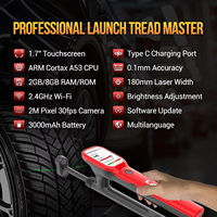 Medidor de Profundidad de Neumáticos Láser Portátil Tread Master HTD180 con Pantalla de 1.7 Pulgadas, Datos en Tiempo Real, USB 5-12V para Pruebas de Neumáticos
