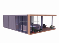 Conception populaire, dessins 3D, maison conteneur de luxe de 20 pieds, villas modernes personnalisées, abri de voiture extensible, vente directe