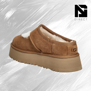 UGG Wmns Bea Mary Jane 'Chestnut' Pantoufles chaudes en faux daim avec plateforme et doublure en fausse fourrure, chaussures d'hiver à bout rond - Product Image 3
