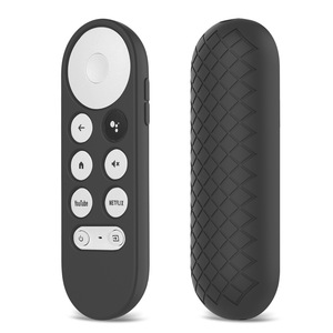 Funda de control remoto para <span class=keywords><strong>Chromecast</strong></span> con <span class=keywords><strong>Google</strong></span> TV <span class=keywords><strong>2020</strong></span>, funda protectora de silicona por voz, funda protectora duradera a prueba de golpes - Product Image 1