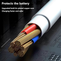 Câble USB-A mâle vers Micro USB avec gaine en PVC pour ordinateur et téléphone