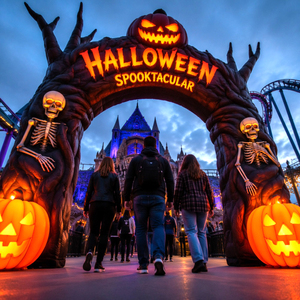 Arche gonflable publicitaire personnalisée pour événements d'Halloween, décoration effrayante, en vente - Product Image 4