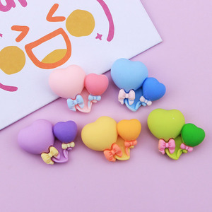 2022 Factory Two color love Cartoon Resin Green <strong>Dinosaur</strong> DIY Flatback Cabochon Accessories for Children Elastic Band <strong>Decoration</strong>