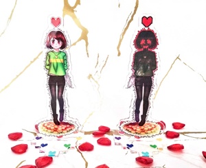 ฟิกเกอร์อะคริลิคตั้งโต๊ะ OEM ODM อนิเมะ Undertale ฟริสก์ คาร่า - Product Image 4
