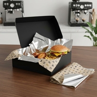 Feuille d'emballage alimentaire en papier sulfurisé résistant à l'huile et à l'eau, haute barrière, en aluminium, pour aliments chauds et frits