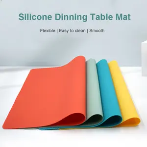 Tapete de silicone antiderrapante para mesa infantil, tapete protetor de mesa com isolamento térmico personalizado para jantar, artesanato, moldes de fundição de joias em resina líquida