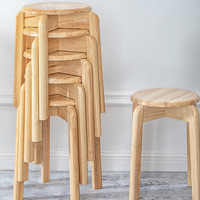 Chaises empilables modernes en bois massif pour salle à manger, salon, restaurant, café, bar à domicile, salle de bain, avec housse douce