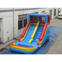 ISPORT Toboggan Gonflable Simple - Matériel PVC Utilisation Commerciale Extérieure et Intérieure