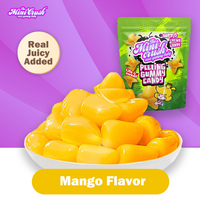 Bonbons pelés Bonbons gommeux Saveurs mélangées Saveur de mangue et collations sucrées en forme de mangue