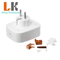 Boîtier en plastique ABS 80*66.5*70mm pour prise intelligente WiFi européenne 16A avec accessoires, coque de prise standard allemande pour maison intelligente