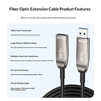 Kabel Ekstensi USB 32/30 PVC Serat Optik Ultra Panjang untuk Komputer Microsoft Ekstensi Mouse/Keyboard Konferensi Video