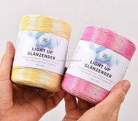 Cordon métallique de 1 mm pour crochet, corde scintillante pour sacs au crochet, directement de l'usine