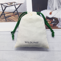 Sac en lin souple pour lunettes de soleil, personnalisable avec votre logo, couleur beige,