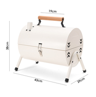 Mini gril à charbon de fer pliant portable pour l'extérieur pour les pique-niques Garden Parties Camping Trips