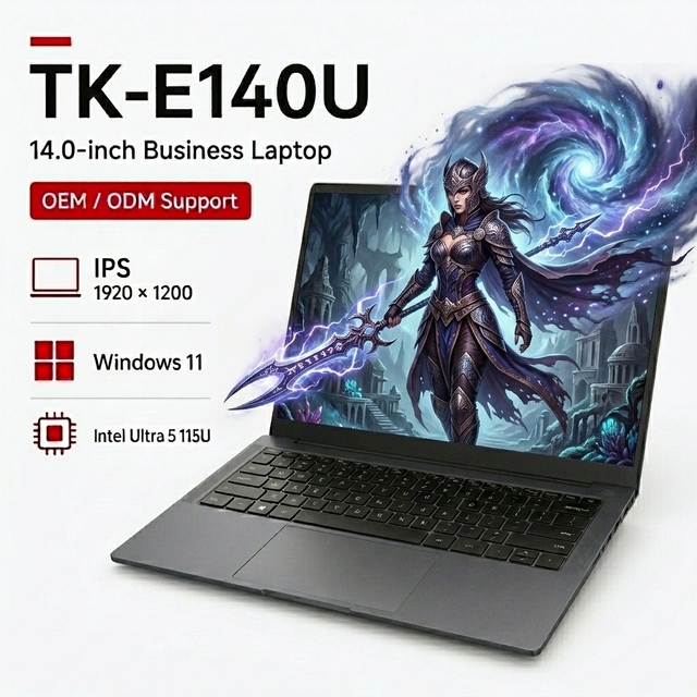 Factory Wholesale 14 Inch Intel Ultra 5 115U Win11 Laptop 1.28kg Lightweight Computer Office Business Laptop Ordinateur Portable