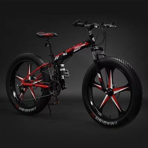 <span class=keywords><strong>VTT</strong></span> à suspension intégrale, pneus larges de 26 pouces, vélo de montagne pour adultes, 21 vitesses, frein, vélo pliable, vélo de route - Product Image 3