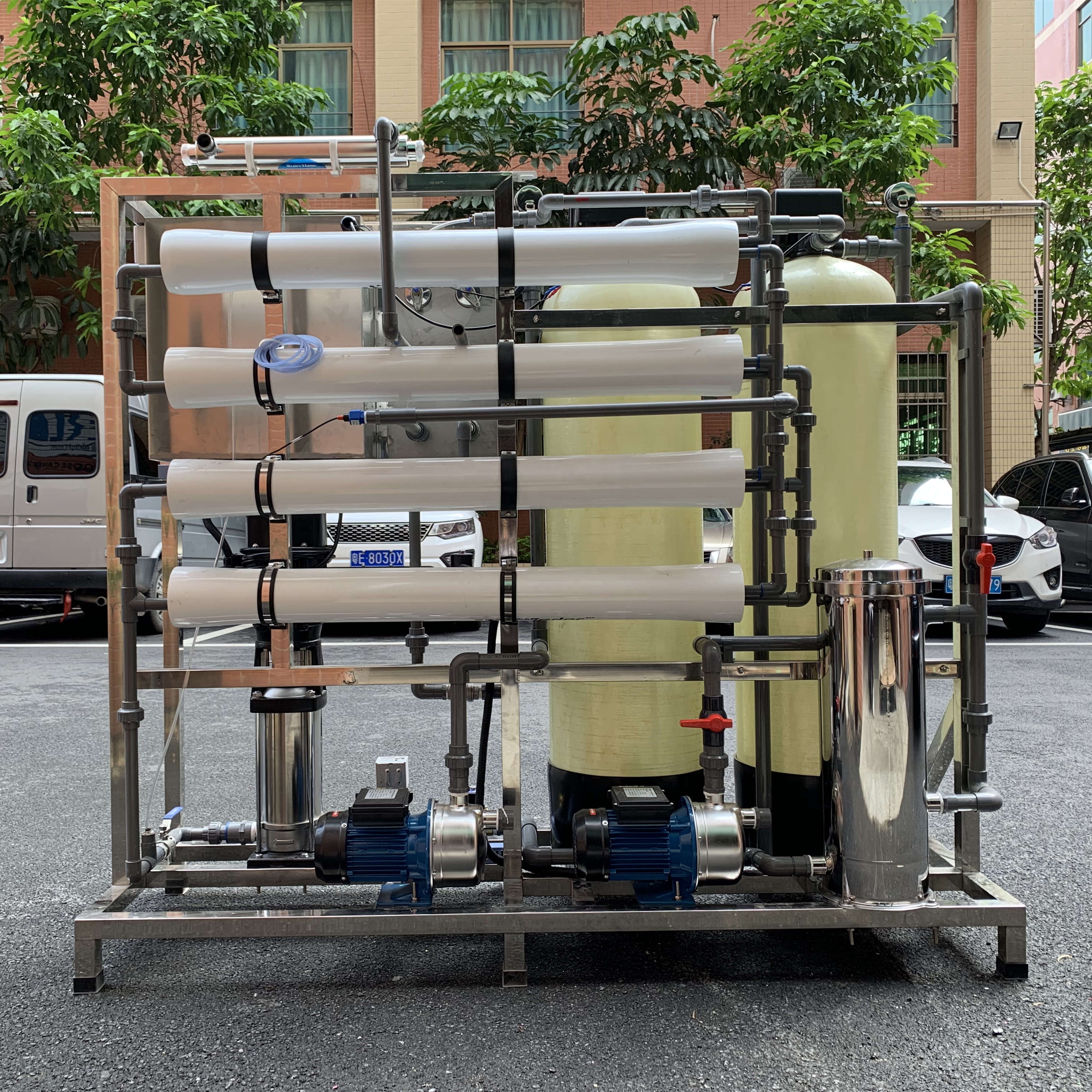 RO Water Treatment Brackish Water System For TDS Salinity And Hardness Removal