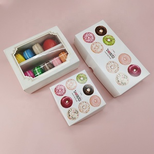 Phong Cách Châu Âu Hot Stamping Vàng Tông Hoa Hộp Quà Tặng Cho Donut Bakay Bao Bì Với Logo In Mẫu Miễn Phí - Product Image 1