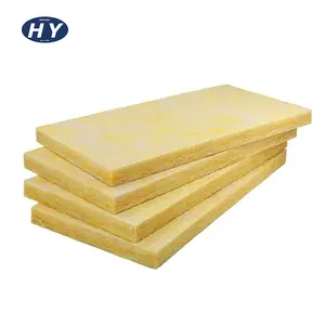 15mm High density fiberglass thermal insulation glass wool acoustic board panel thermal insulation materials