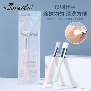 Cepillo para mascarilla facial de doble punta Lamela con cuchara y cerdas suaves para una limpieza profunda B0525 - Product Image 2