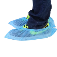 Protège-chaussures jetables GeneralCare antidérapants et durables en CPE non tissé, 100 paires/paquet, taille unique pour la plupart des chaussures, usage médical