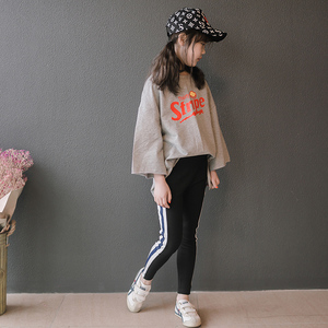 Shopping Clothes Huzhou T-shirt and Striped Leggings Neoprene Slimming <b>Pant</b> Shirt Color Combination Clothing Set - Product Image 3