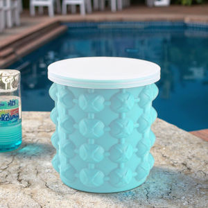 Cubo de hielo de silicona grande <span class=keywords><strong>con</strong></span> <span class=keywords><strong>tapa</strong></span>-Molde para hacer <span class=keywords><strong>cubitos</strong></span> de hielo de grado alimenticio, cómodo suave y OEM al por mayor - Product Image 5