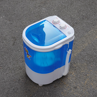 Mini-lave-linge portable d'extérieur à ouverture par le haut, semi-automatique, pour usage domestique, idéal pour laver les chaussures