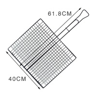 Panier de cuisson pliable en métal, revêtement antiadhésif, imperméable, facile à nettoyer, résistant à la corrosion, protégé contre les UV, pour barbecue au charbon de bambou