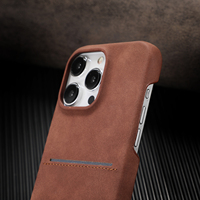 Étuis de téléphone portable en cuir PU effet peau d'agneau, antichoc, de haute qualité, avec emplacement pour carte, pour 17, étui simple et luxueux pour affaires