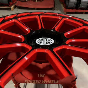 Cerchi per ruote rosse personalizzati personalizzati 168 cerchi in lega forgiati di alta qualità ruote da corsa per LamborghiniF-TypeE-passo <span class=keywords><strong>F</strong></span>-<span class=keywords><strong>PACE</strong></span> - Product Image 3