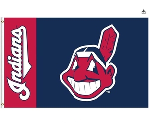 Drapeau des Indiens Clevelands Team Banner 3 * 5ft pour les fans de sport Garage Intérieur Chambre Man Cave Décoration murale - Product Image 1