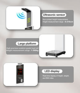 <span class=keywords><strong>Báscula</strong></span> de Peso Digital con Estadímetro de Altura de Materiales Nuevos para Uso Médico HW-900C, <span class=keywords><strong>Báscula</strong></span> de <span class=keywords><strong>Bioimpedancia</strong></span> con IMC y RS232 - Product Image 4