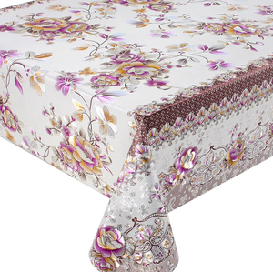 Mantel de PVC en Rollo con Estampado, Limpio y Libre de Formaldehído, Mantel con Perlas, Mantel Color Marfil - Product Image 6