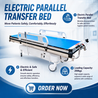 Lit de transfert électrique VU, lit médical intelligent réglable pour soins à domicile, hôpital et réadaptation des personnes âgées