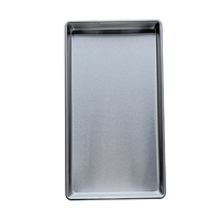 Plateau de service en acier inoxydable en gros, petites tailles, plateau rectangulaire pour la cuisson, plateau alimentaire, plateau à pain, plateau à biscuits, plaque à pâtisserie pour four
