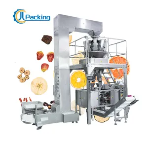 Máquina automática multihead para frutas secas, nozes e pistache, máquina doypack para embalagem de amêndoas e castanhas de caju, amendoim e amendoim