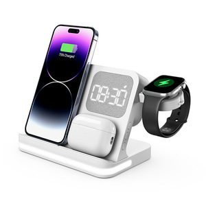 Reloj Despertador 7 en 1, Apto para Teléfonos Móviles, Relojes, Auriculares, con Cargadores Inalámbricos - Product Image 6