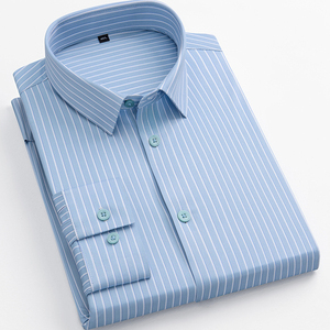 Camicie <span class=keywords><strong>da</strong></span> <span class=keywords><strong>Uomo</strong></span> Formali Antipiega in Cotone con Bottoni Personalizzate ODM - Product Image 4