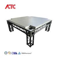 Scène modulaire portable en alliage d'aluminium pour événements de mariage, concerts en plein air, festivals de musique, plateformes à haute capacité, design moderne