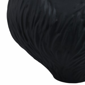 Vaso Moderno in Porcellana con Texture Ondulata, Elemento Scultoreo per l'Arredamento del Soggiorno - Product Image 5