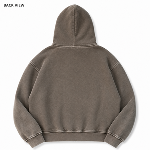 Sweat-shirt streetwear à capuche sans fermeture éclair personnalisé de haute qualité, fabricant de mode en gros - Product Image 3