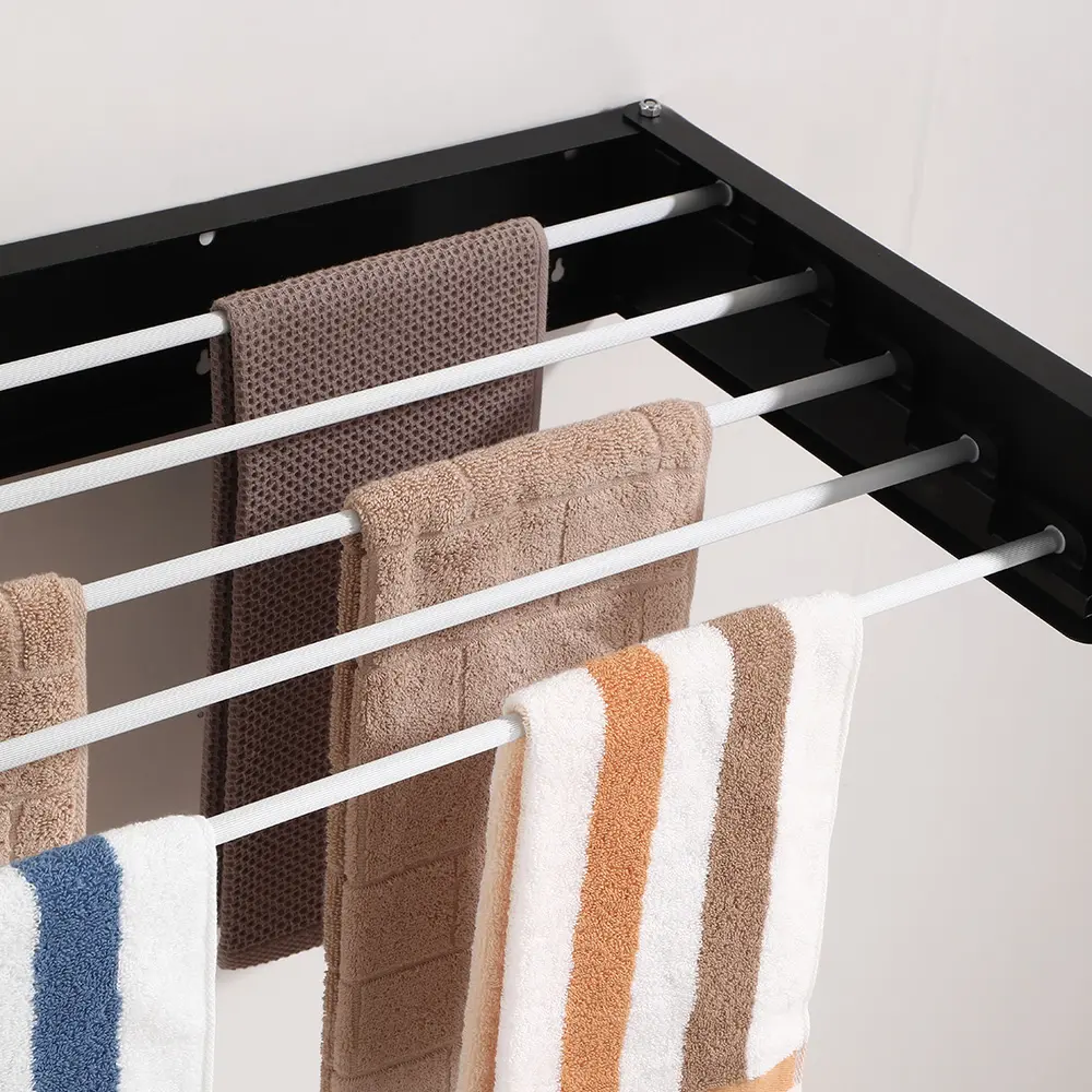 Clothes drying rack retractable clothes dry rack foldable towel rack