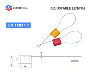번호가있는 맞춤형 안전 씰링 용기 알루미늄 케이블 씰 - Product Image 2