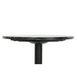 TABLE D'APPELI METAL MARBRE 45X45X51 NOIR Prof. 45 - Product Image 2