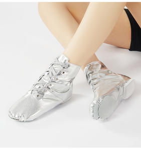 2025 nuove scarpe da <span class=keywords><strong>ballo</strong></span> Jazz in pelle sintetica per bambini adulti oro lucido per bambini di alta qualità - Product Image 6