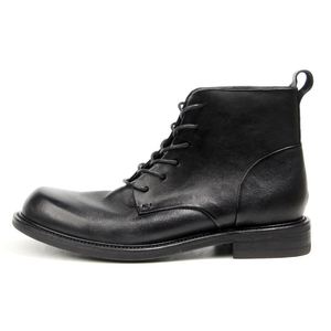 Stylish Men's Genuine <b>Leather</b> <b>Boots</b> Slip-On Height Increasing Autumn Italian Handmade <b>Work</b> <b>Boots</b> - Product Image 4