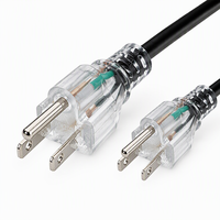 Steckdose 3-Pol-Stecker 125V AC Stromkabel Haushaltsgerät NEMA 5-15p USA UL-Zertifiziert
